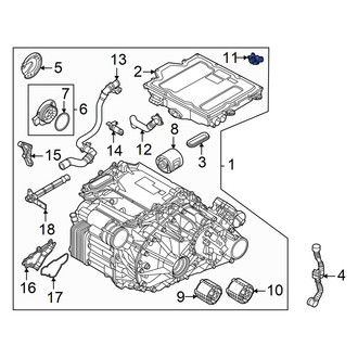 Audi OE - Drive Motor Inverter Coolant Line Adapter