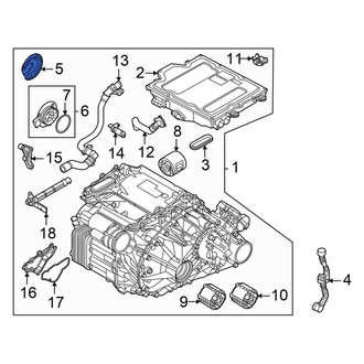 Audi OE - Front Hybrid Electric Motor Terminal Cover