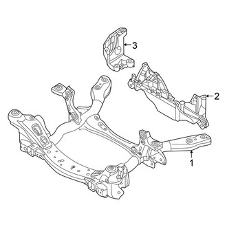 Audi OE - Front Suspension - Suspension Mounting (AWD)