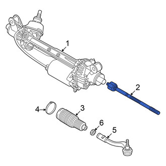 Audi OE - Front Left Outer Steering Tie Rod End