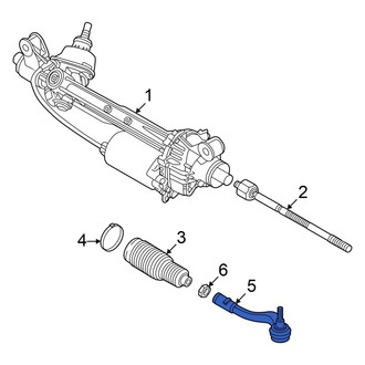 Audi OE - Inner Steering Tie Rod End