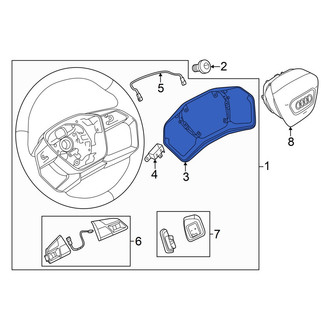 Audi OE - Lower Steering Wheel Trim