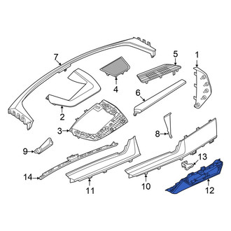 Audi OE - Upper Instrument Panel Trim Panel