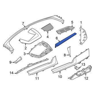 Audi OE - Left Instrument Panel Molding