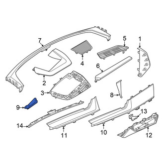 Audi OE - Left Instrument Panel Molding
