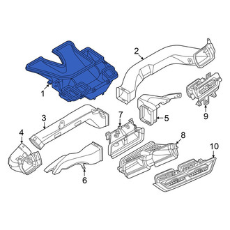 Audi OE - Front Upper Instrument Panel Air Duct
