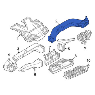 Audi OE - Front Right Instrument Panel Air Duct