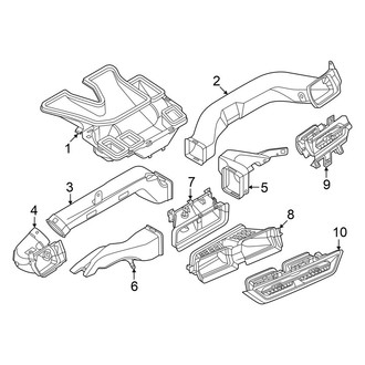 Audi OE - Instrument Panel - Ducts