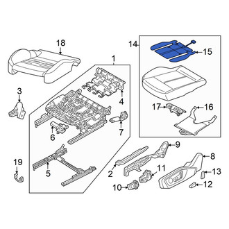 Audi OE - Front Left Lower Seat Heater Pad