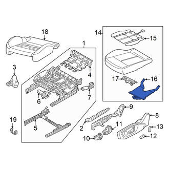 Audi OE - Front Right Air Bag Seat Sensor Mat