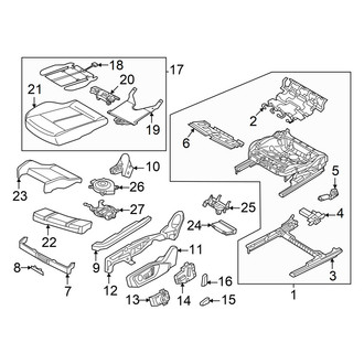 Audi OE - Front Right Air Bag Seat Sensor Mat