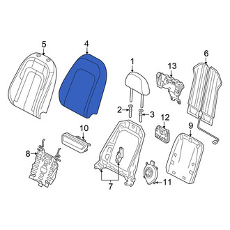 Audi OE - Front Left Seat Back Cushion Cover