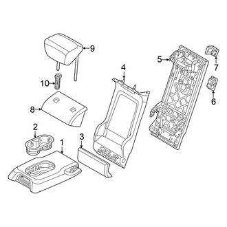 Audi OE - Seats - Rear Seat (Armrest)