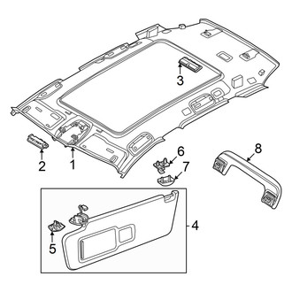 Audi OE - Roof - Interior Trim (W/O Panoramic Sunroof), (Premium)