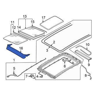 Audi OE - Sunroof Deflector