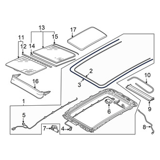 Audi OE - Sunroof Frame Seal