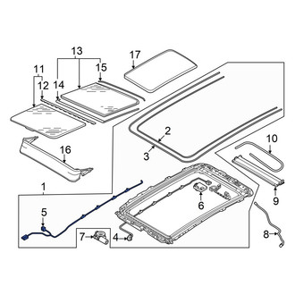 Audi OE - Left Sunroof Wiring Harness