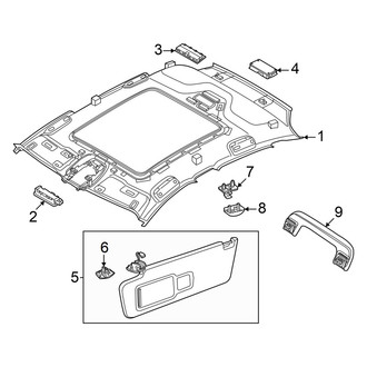 Audi OE - Roof - Interior Trim (With Panoramic Sunroof), (Premium / Premium Plus / Prestige)