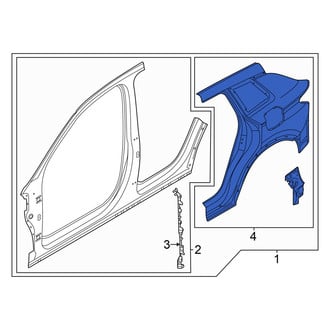 Audi OE - Rear Left Outer Quarter Panel