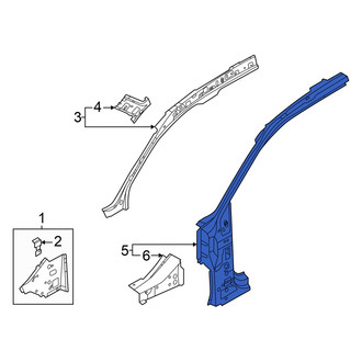 Audi OE - Left Outer Body A-Pillar