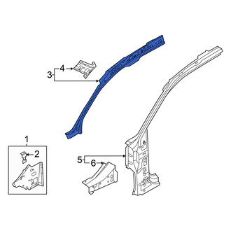 Audi OE - Left Upper Inner Body A-Pillar