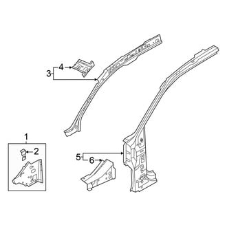 Audi OE - Pillars, Rocker & Floor - Hinge Pillar