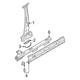 Audi OE - Pillars, Rocker & Floor - Center Pillar & Rocker (Premium / Premium Plus / Prestige)