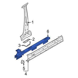 Audi OE - Left Rocker Panel Reinforcement