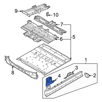Audi OE - Left Lower Inner Body A-Pillar