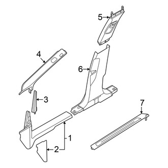 Audi OE - Pillars, Rocker & Floor - Interior Trim (Premium / Premium Plus / Prestige)