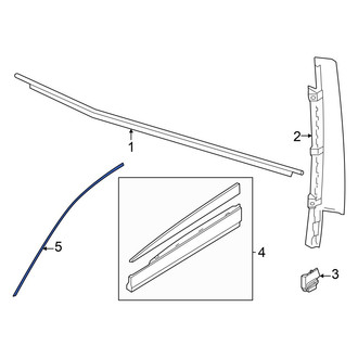 Audi OE - Front Left Door Reveal Molding