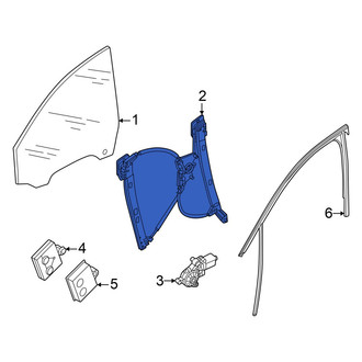Audi OE - Front Left Window Regulator