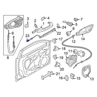 Audi OE - Left Door Handle Touch Sensor Connector