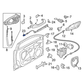 Audi OE - Left Door Handle Touch Sensor Connector