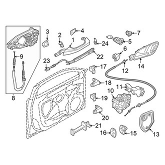 Audi OE - Front Door - Lock & Hardware (Premium / Premium Plus / Prestige)