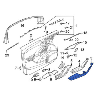 Audi OE - Front Left Door Armrest