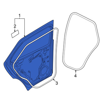 Audi OE - Rear Left Door Shell