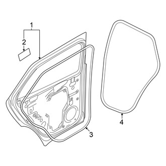 Audi OE - Rear Door - Door & Components (Premium / Premium Plus / Prestige)