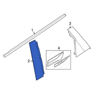 Audi OE - Rear Left Forward Door Applique