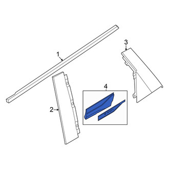 Audi OE - Rear Left Door Molding