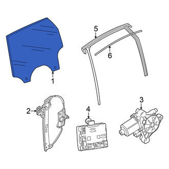 Audi OE - Front Right Door Glass