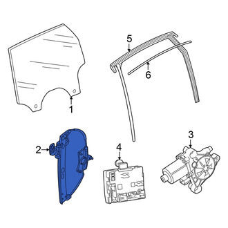 Audi OE - Rear Right Window Regulator