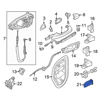 Audi OE - Rear Door Check Cover