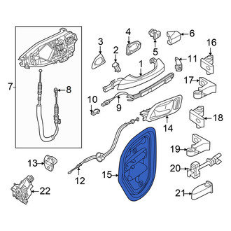 Audi OE - Rear Left Door Access Cover
