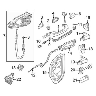 Audi OE - Rear Door - Lock & Hardware (Premium / Premium Plus / Prestige)