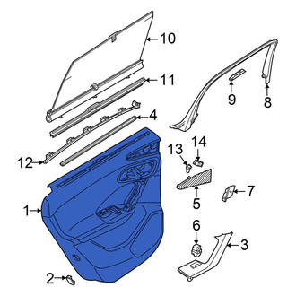 Audi OE - Front Left Inner Door Interior Trim Panel