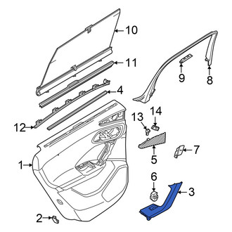 Audi OE - Front Left Door Armrest