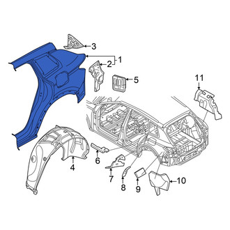 Audi OE - Rear Left Outer Quarter Panel