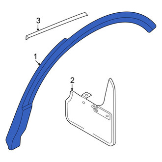 Audi OE - Rear Left Wheel Arch Molding
