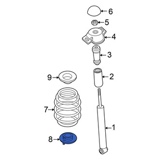 Audi OE - Rear Left Lower Coil Spring Insulator